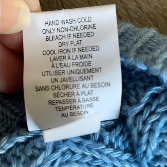 Two Knit Beanie Caps Blue & Pink - Picture 4 of 6